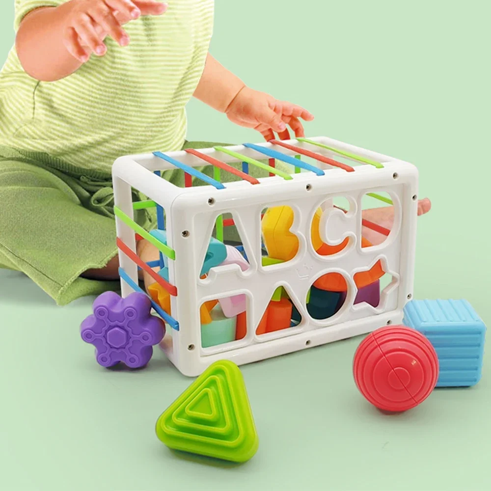 كتل فرز لعبة اليد ممارسة اللعب تعلم الأطفال التعليمية هدية مكعبة مستطيلة هدية عيد ميلاد شكل ملون