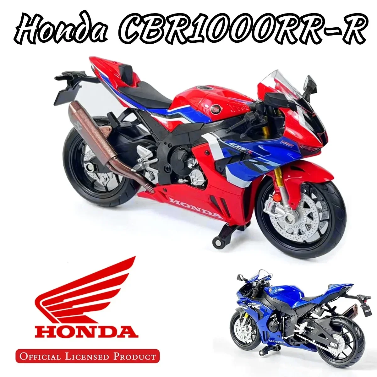 

1:12 Scale Honda CBR1000RR-R Motorcycle Model Replica Diecast Vehicle Miniature Home Office Decor Xmas Gift Kid Boy Toy