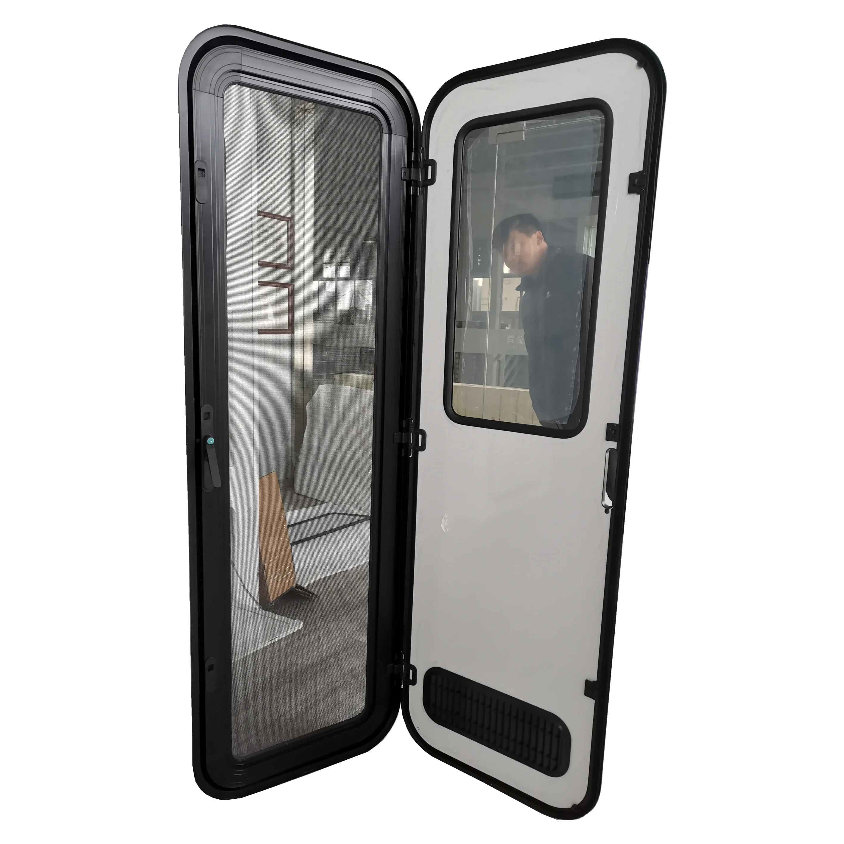 High Quality Safety Lock Caravan Trailer Entry Rv Three-point Linkage Door