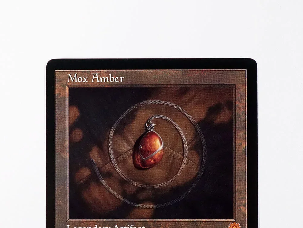 (Mox Amber) TCG بطاقات الوكيل السحري لعبة سوداء عالية الجودة لوحة تجميع الوكيل لعب أوراق التداول الوكيل