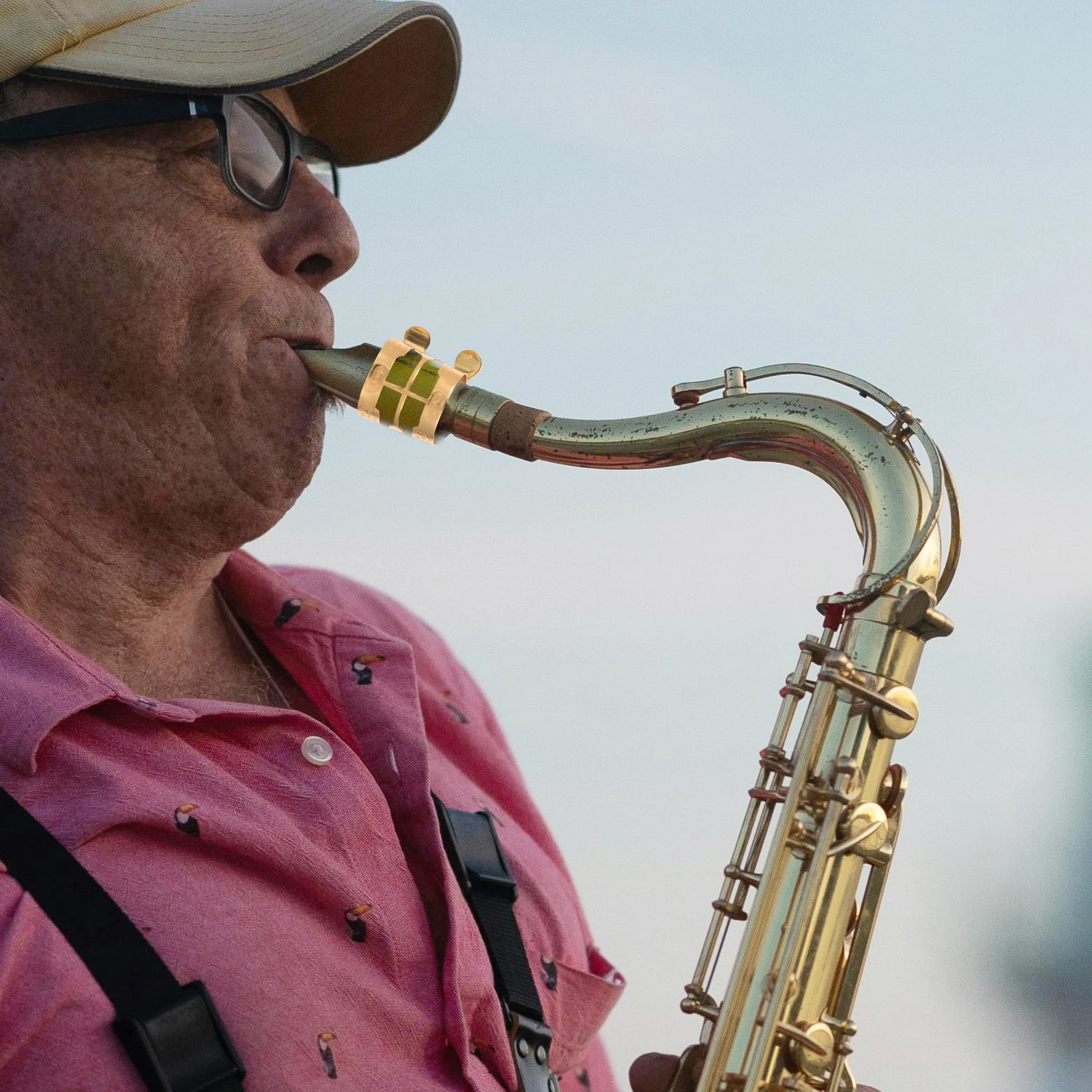 

Saxophone Clip Alto Saxophone Metal Ligature Adjustable Fastener For Wind Instrument Mouthpiece Sax Accessories