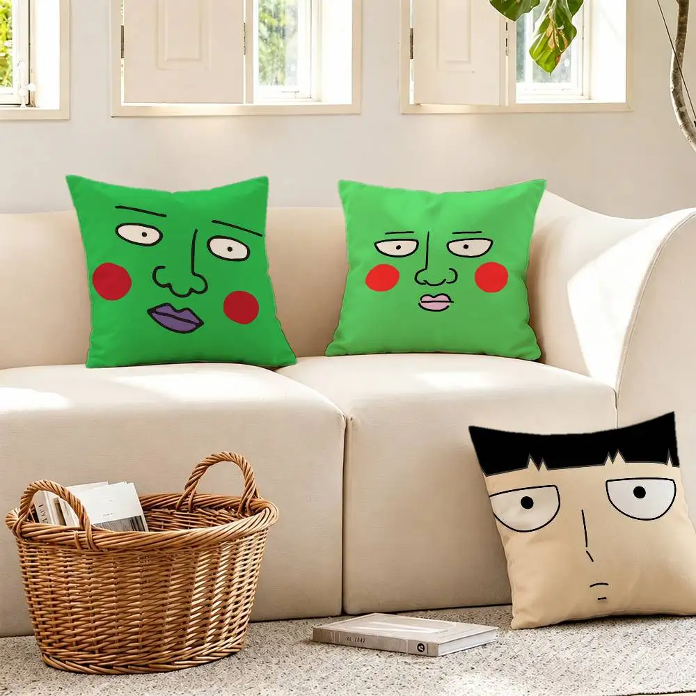 Arataka Reigen Mob P-Psycho 100 Pillow Case Cushion Cover Throw Pillow Case For Car Sofa