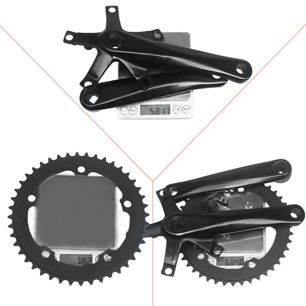 AU-Bike Crankset 130BCD 44T 170MM Road Bicycle Crank Set Crank Arms Bottom Bracket Bicycle Part