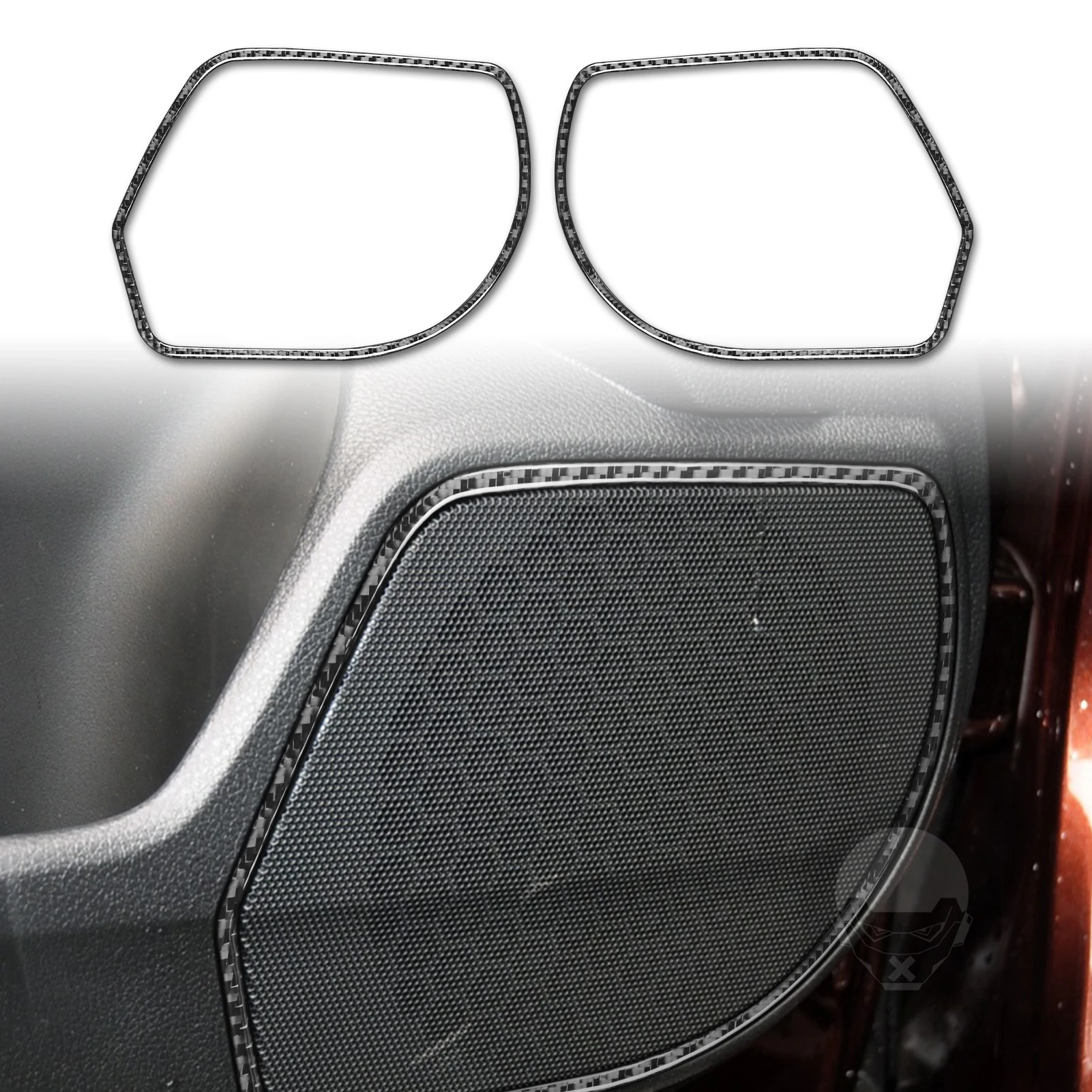 

Door Speaker Decoration Trim Sticker Decal for Honda Accord 2014 2015 2016 2017 Car Interior Accessories Carbon Fiber
