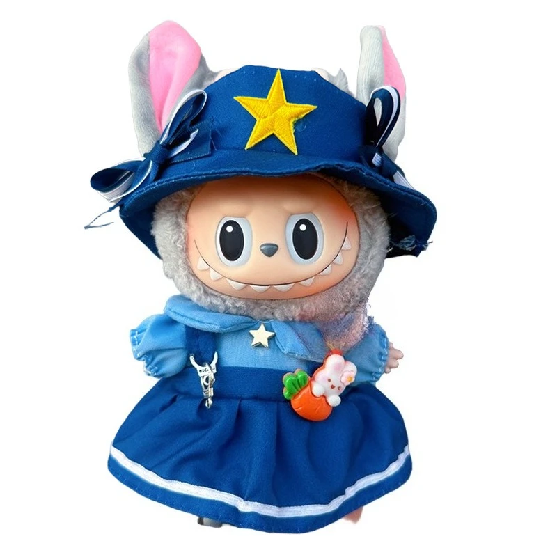 

LABUBU clothes MINISO Doll Clothing Plush Set Rabbit Police Officer, Stitch Clothing, labubu accessories (No dolls)