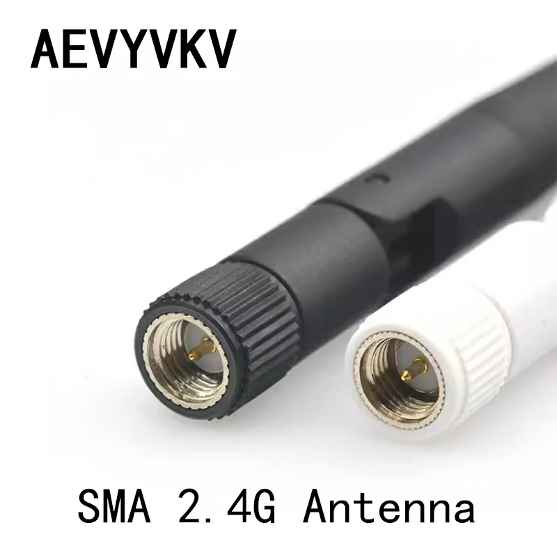 2.4G Folding Antenna Bluetooth Wifi Module Antenna ZigBee Antenna SMA Male Glue Stick Antenna 3DB 11CM 2400-2500MHZ SMA Antenna