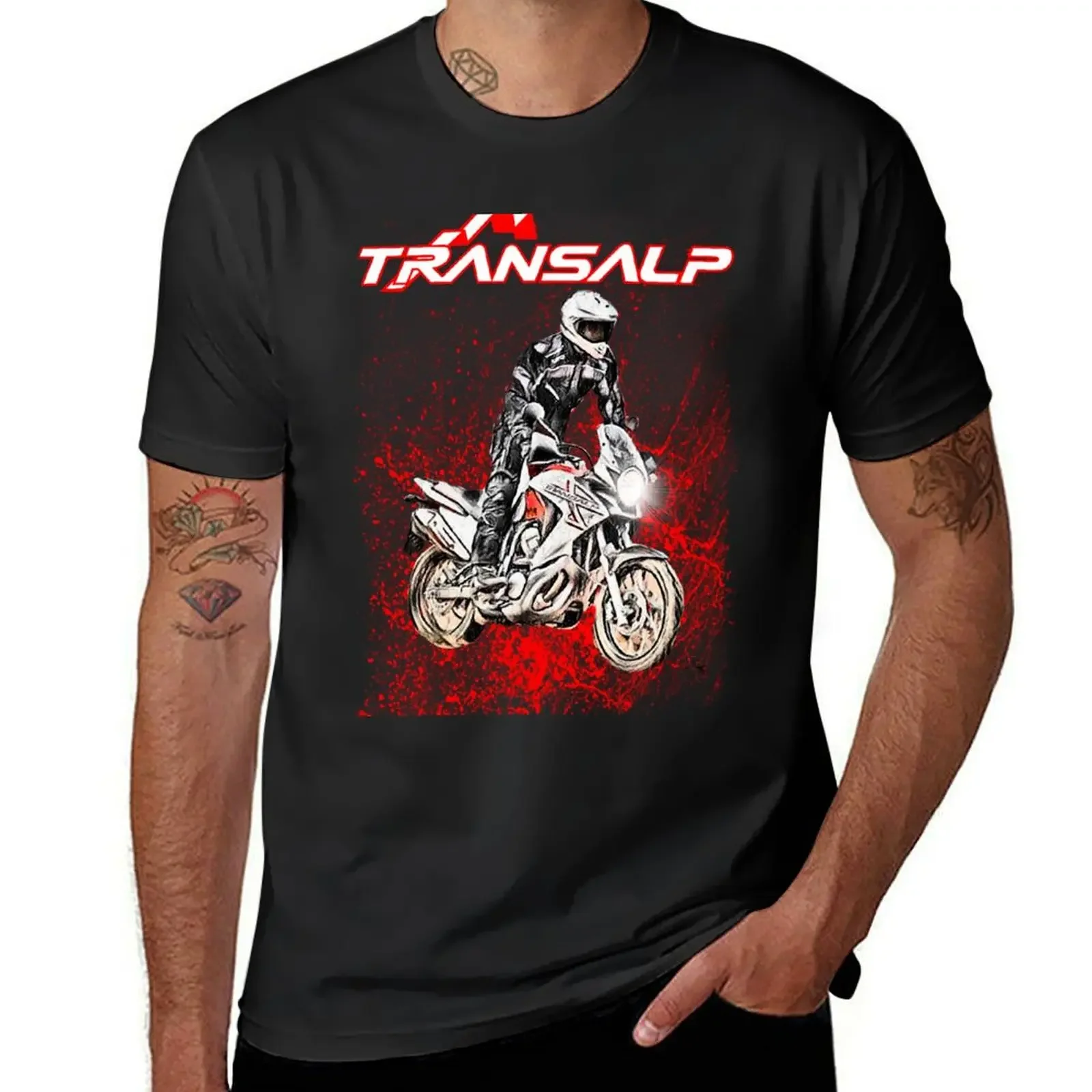 Transalp Classic XL 700V Red Splash T-Shirt sublime vintage t shirts cute clothes mens shirts graphic tee