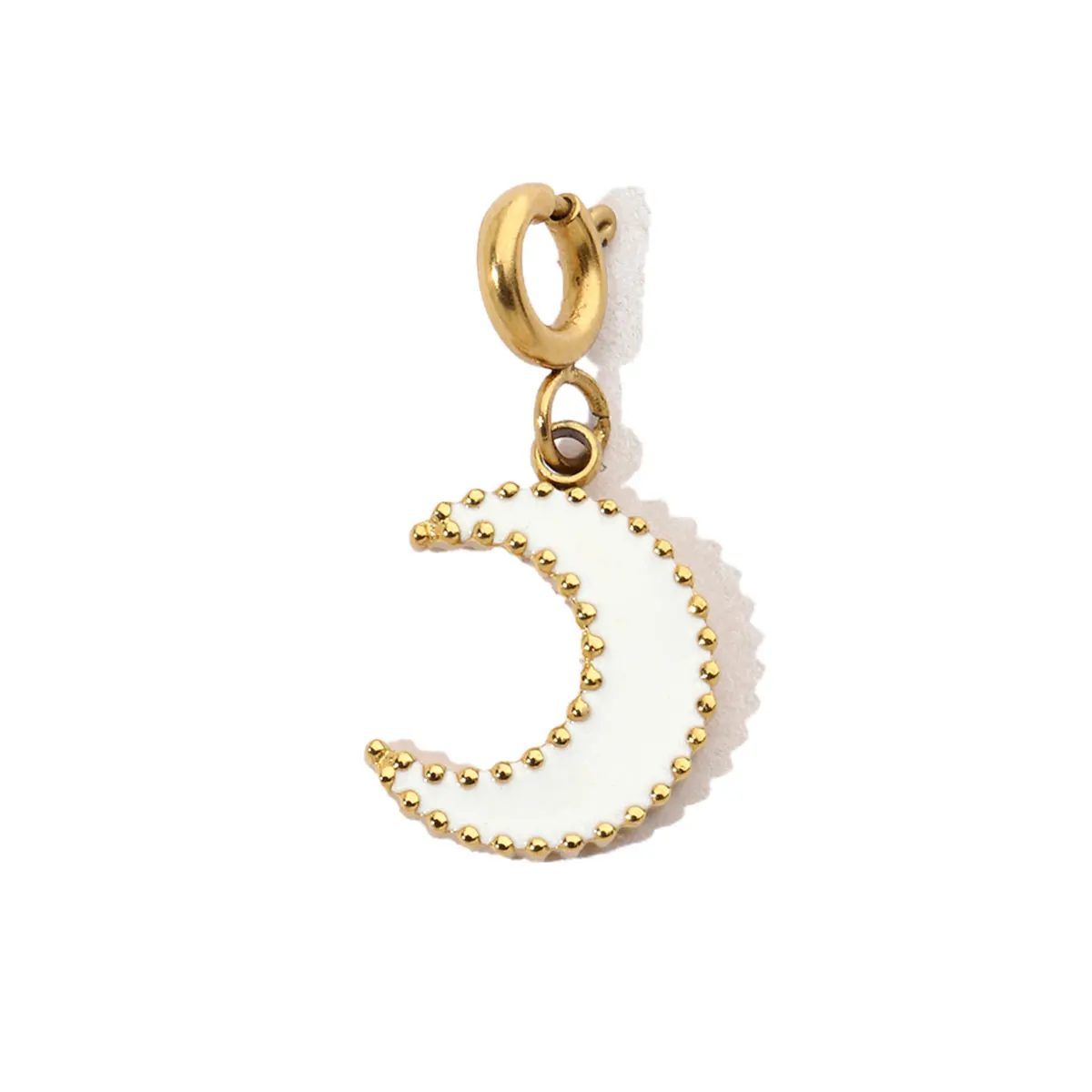 3Pcs/Lot Stainless Steel Star Flower Moon With Snap Hook Charms Natural Ston Pendants For DIY Making Jewelry Accessory Wholesale