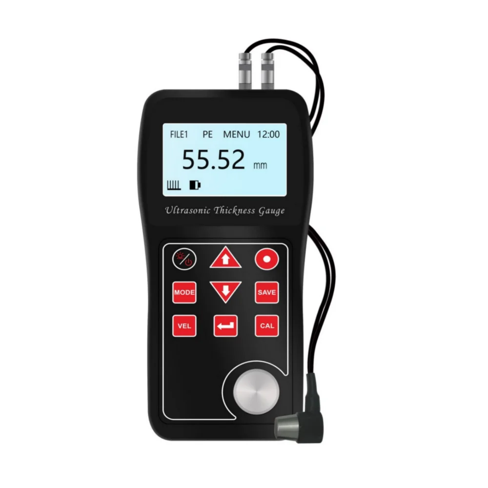 material thickness measurement meter through coating metal glass and plastic ultrasonics thickness gauge