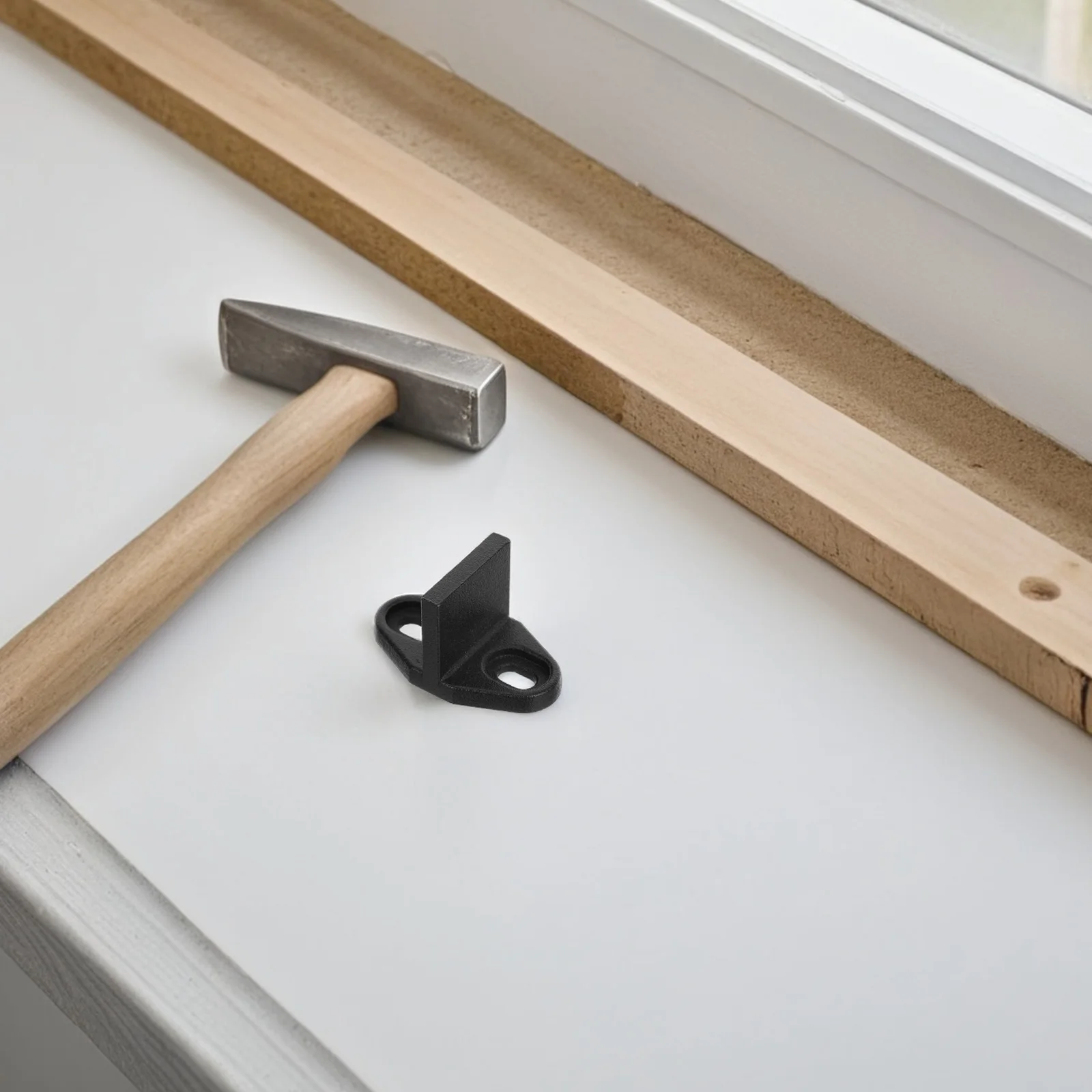 4 Pcs Barn Door Guide for Floor Track Sliding Hardware Stopper Rail Kit Iron