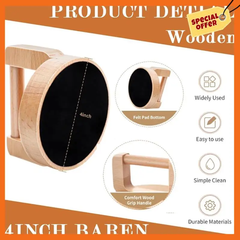 -A20Z 1Pc Wood Block Printing Baren And 1Pc ABS Printing Baren Tool For Crafting, Printing For Block Printing Linocut Crafting