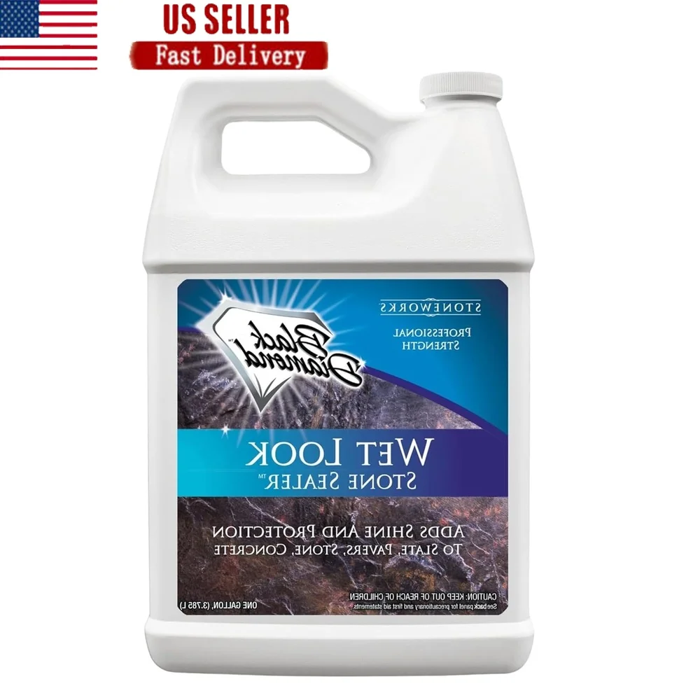 

Wet Look Natural Stone Sealer Durable Gloss Protection Pavers Slate Sandstone Travertine Driveways Patios Concrete Brick Masonry