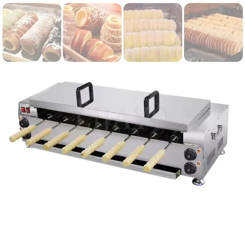 

Artisanat exquis Commercial Ice Cream Cone Kurtos Kalacs Bread Oven Roller Chimney Cake Roll Grill Machine