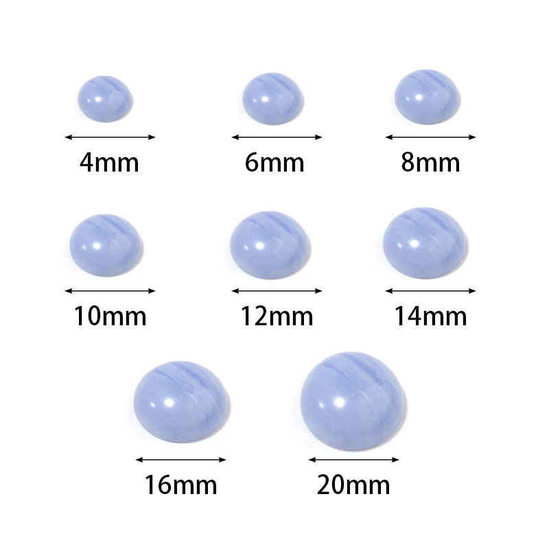 10pcs/Lots 4 6 8 10 12 14 16mm Round Onyx Cabochons Natural Bulk Stone Bead for DIY Jewelry Making Pendant Bracelet Handcrafts