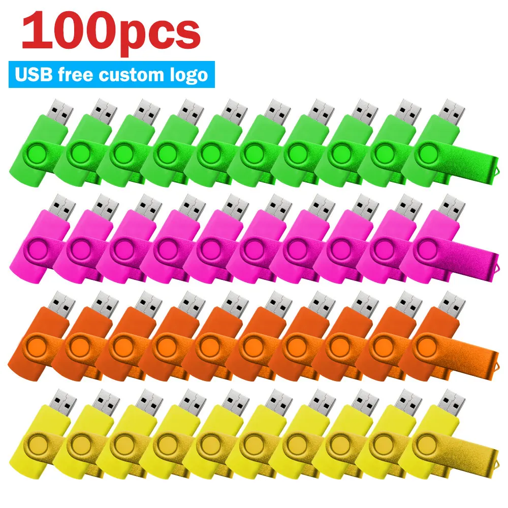 

100PCS USB 2.0 Pendrive 128GB 64GB 32GB 16GB 8GB USB Flash Drive 4GB 2GB Free laser logo 2.0 USB Flash Drive Stick Best Gift 1GB