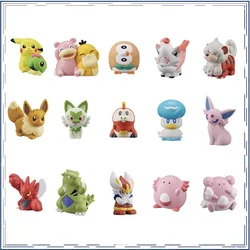 【IN SHELF】BANDAI Anime Pokemon Pikachu Finger Puppet Christmas Gifts for Kids Original Anime Action Figure Model Toys