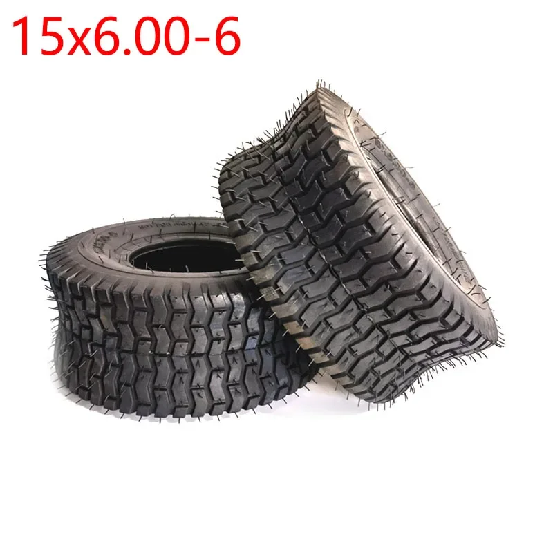 15x6.00-6 Tubeless tire 15*6.00-6 Vacuum Tyre for Lawn mower golf cart ATV Buggy Quad Bike Go Kart farm vehicle wheel parts