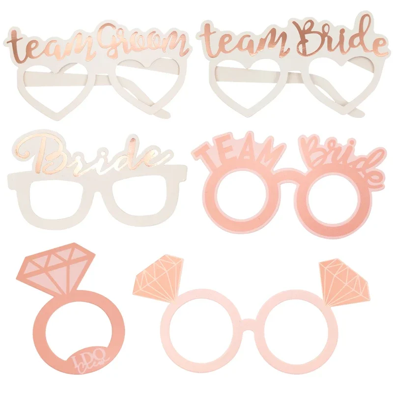 23Pcs Team Bride to Be Paper Photo Booth puntelli maschera Photobooth addio al nubilato addio al nubilato forniture per la decorazione di nozze