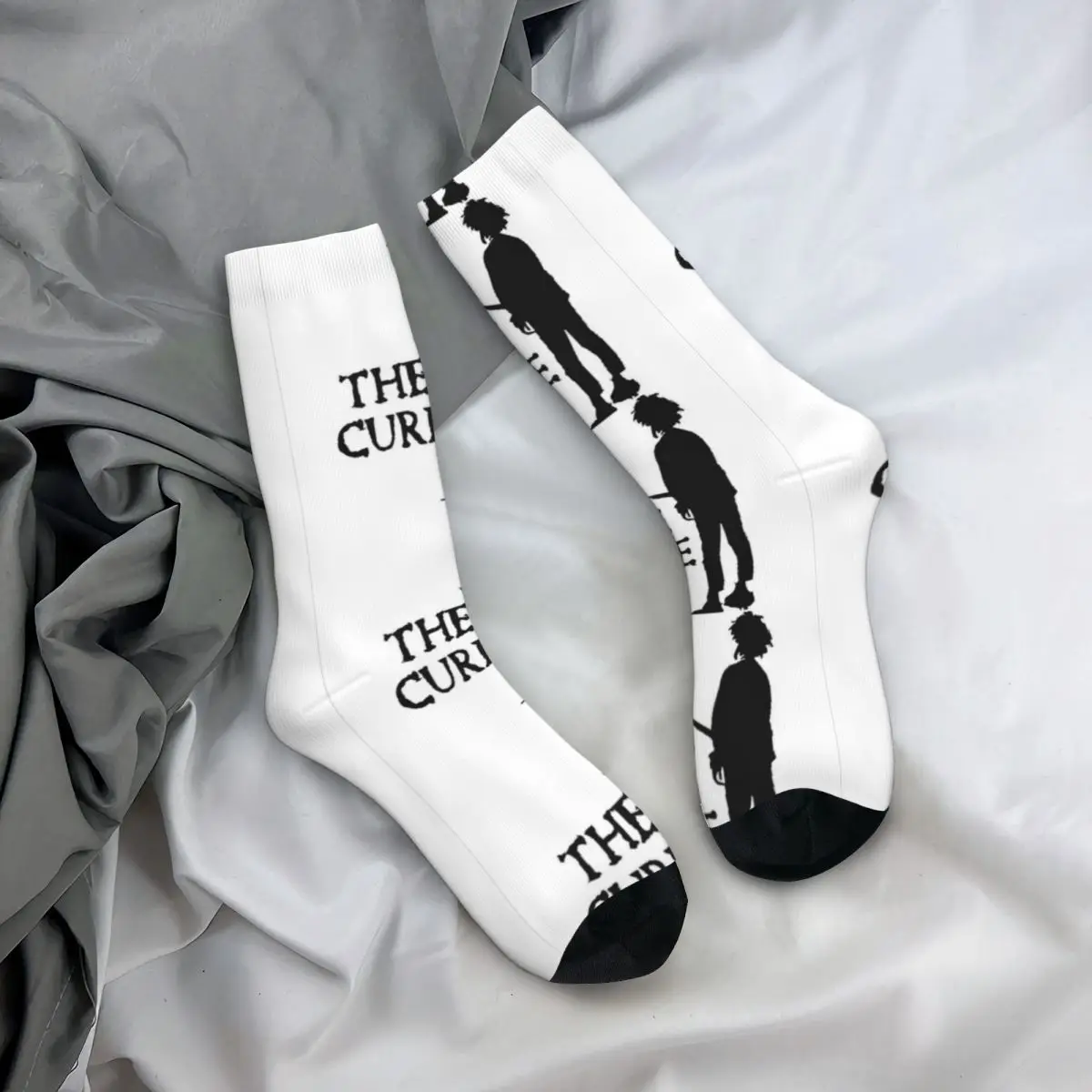 The Cure Robert Smith Logo Socks Harajuku High Quality Stockings All Season Long Socks Accessories for Man\'s Woman\'s Gifts