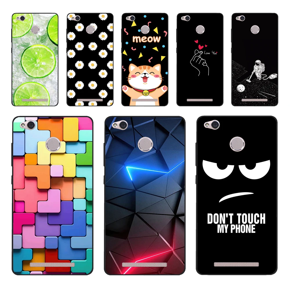 Para xiaomi redmi 3s redmi 3 pro caso macio silicone capa traseira do telefone para xiaomi redmi 3 pro tpu fundas coque redmi 3 s caso