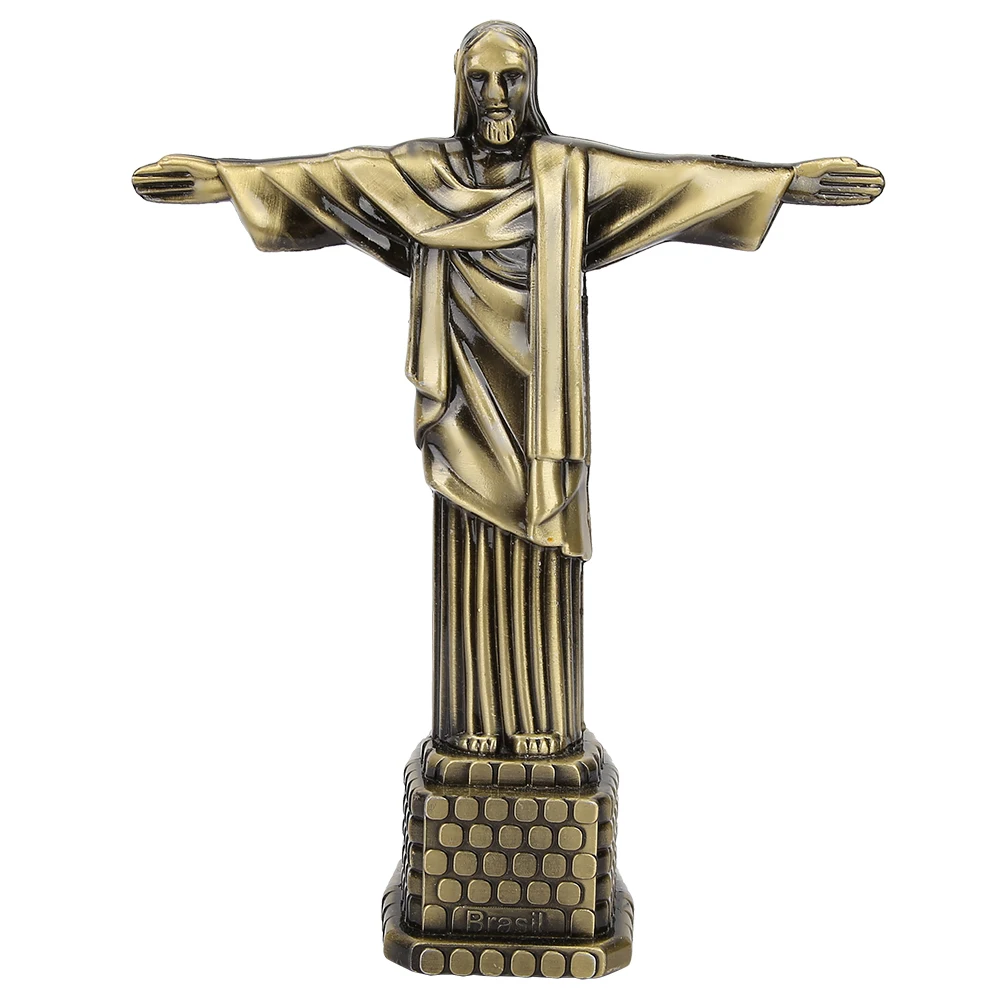 Brazil Christ Statue Model Tourism Souvenirs World Landmarks Desktop Decor