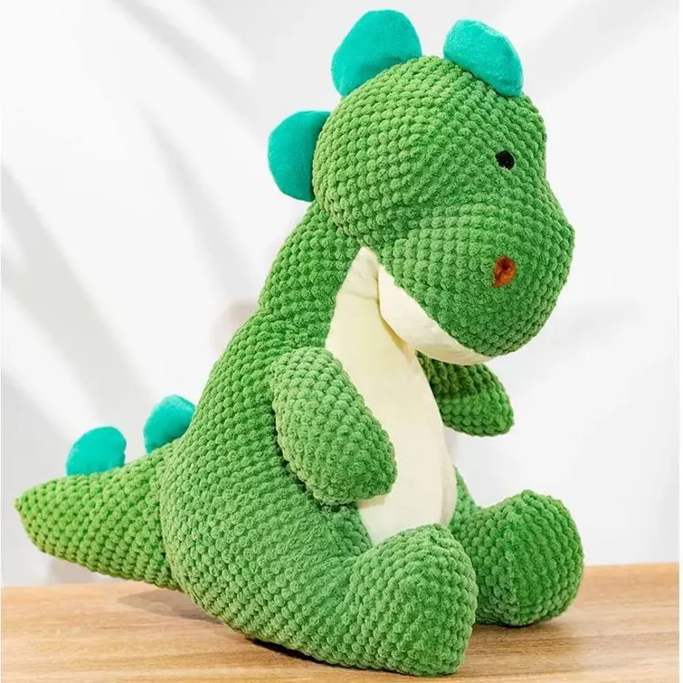 

Интерактивная плюшевая игрушка для собак: пищащий динозавр, устойчивый к жеванию, для средних и крупных собак, золотистых ретриверов, средство от скуки