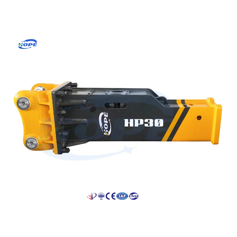 SB30 Boxed Hydraulic Rock Breaker Hammer, Crawler Digger Attachment High Strength Concrete Stone Demolition Construction Parts