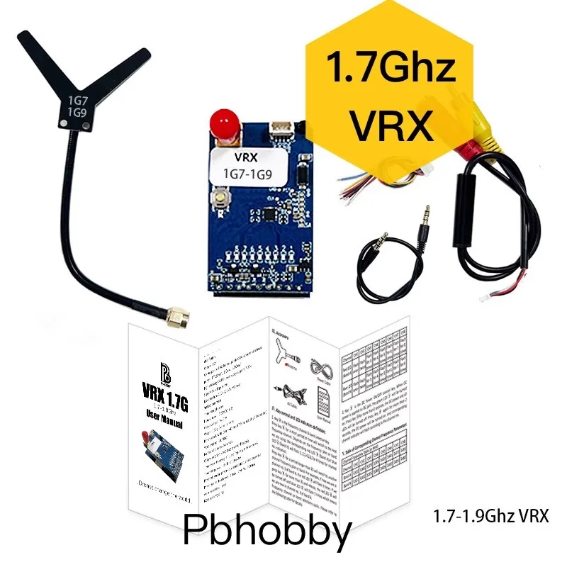 

1,7G/1,9G/2G FPV VTX VRX 1,6 Вт Высокомощная аналоговая передача видео Дрон дальнего действия TX Модуль Стабильный сигнал для гоночных дронов