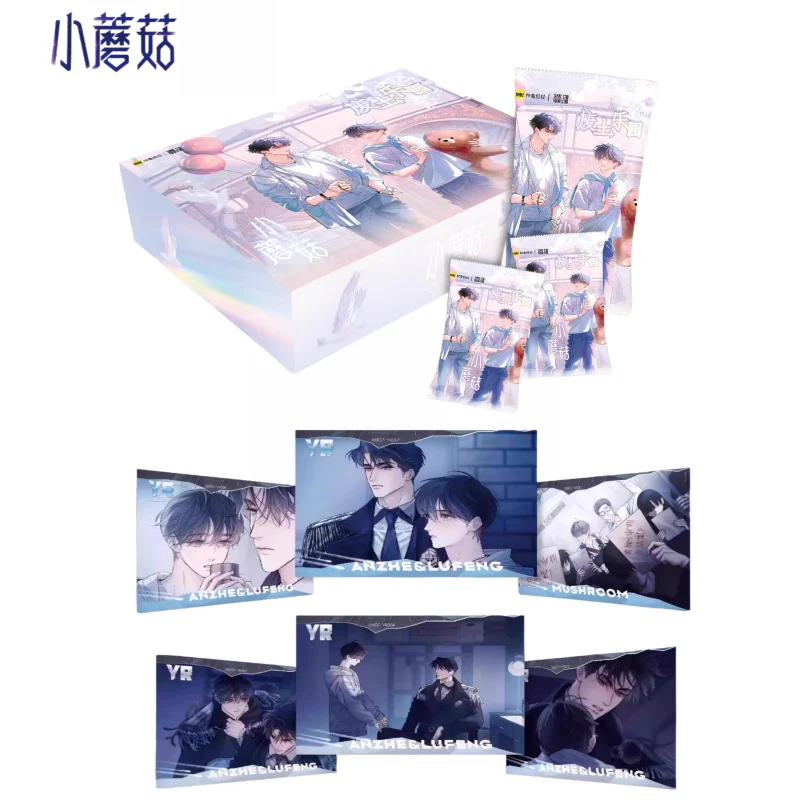 

Genuine Little Mushroom Card Wasteland Paradise Series Novel Peripheral Cards Comic Character An Zhe Lu Feng Collection Toy Card