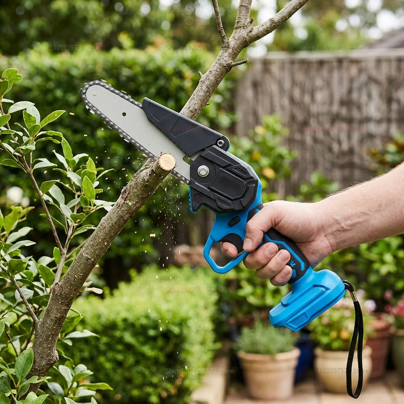 Power Tools Yard - 6 Inch Cordless Electric Chainsaw Powered