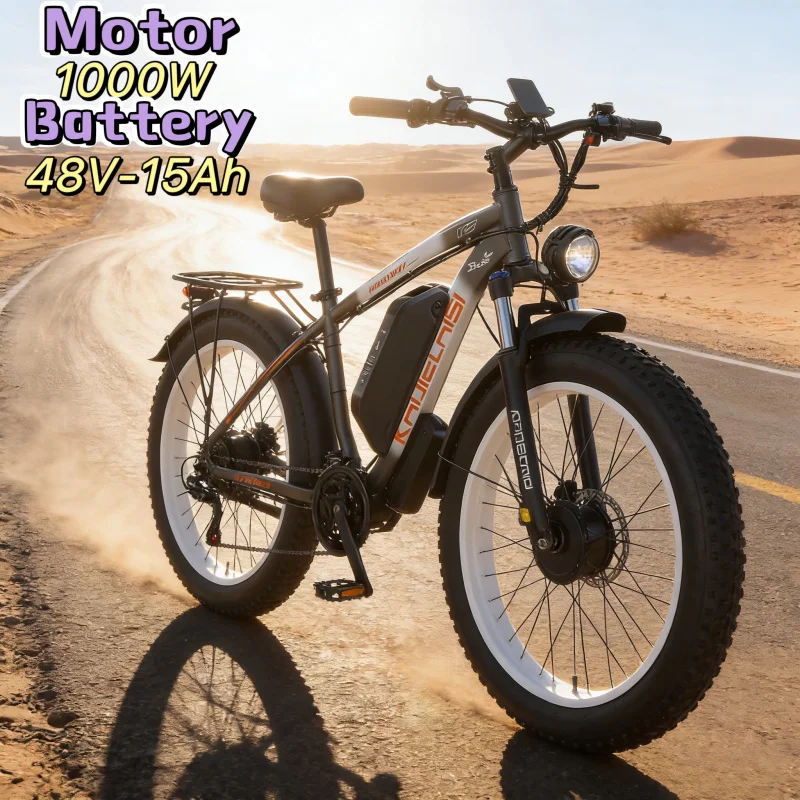 

21 speed mountain electric power scooter V3 electric bike 1000w motor 48v15ah battery 26 inch off-road tires E-Bike