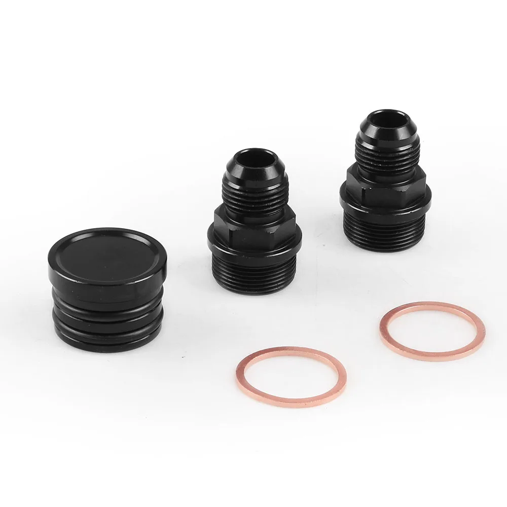 Kit Fitting Honda B16 B18C AN - Adaptor M28 ke 10AN & Blok Penutup untuk Tangki Penampung Oli