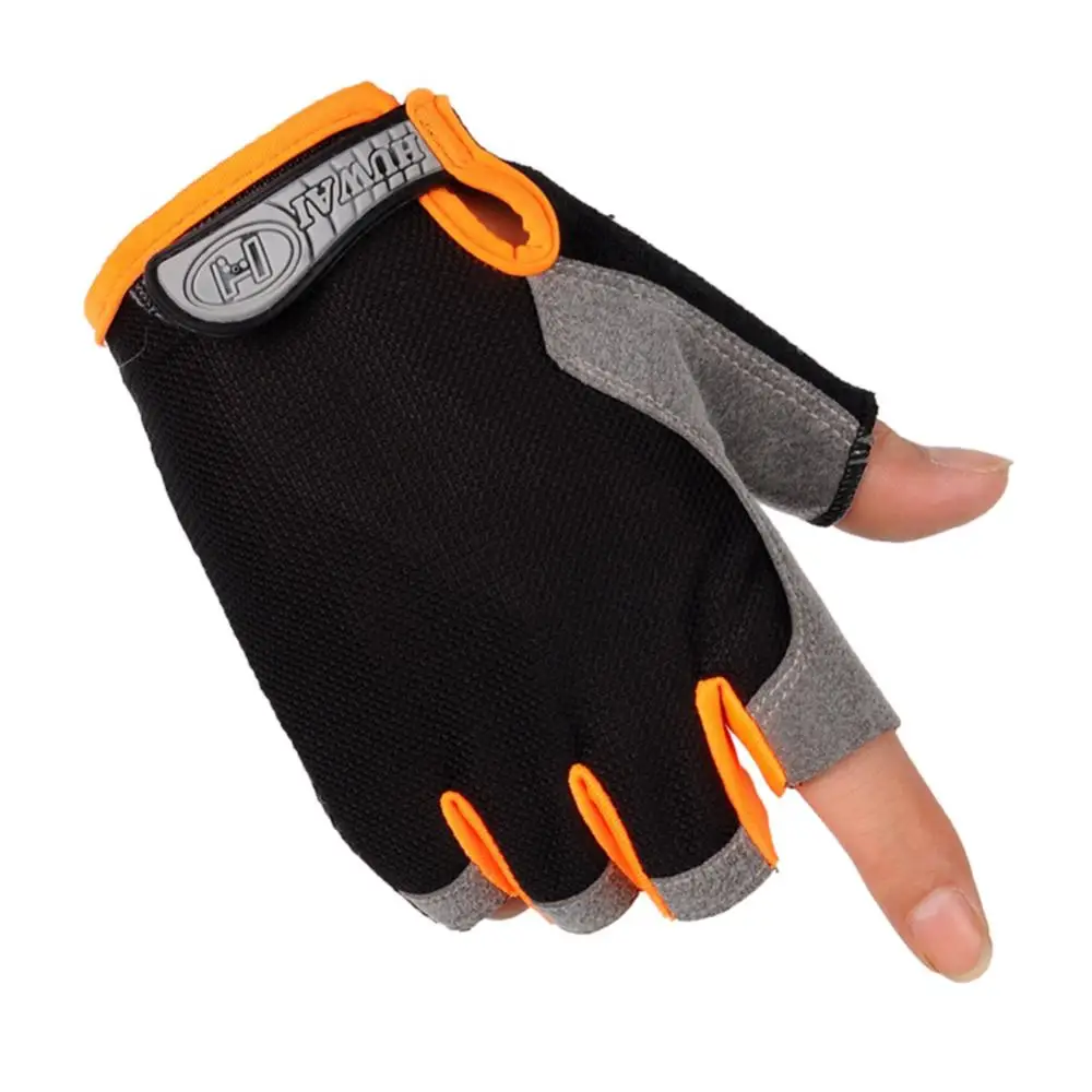 Halbfinger-Outdoor-Fahrradhandschuhe Rutschfest Schweißabsorbierend für Männer und Frauen Atmungsaktive Stoßdämpfende Sporthandschuhe