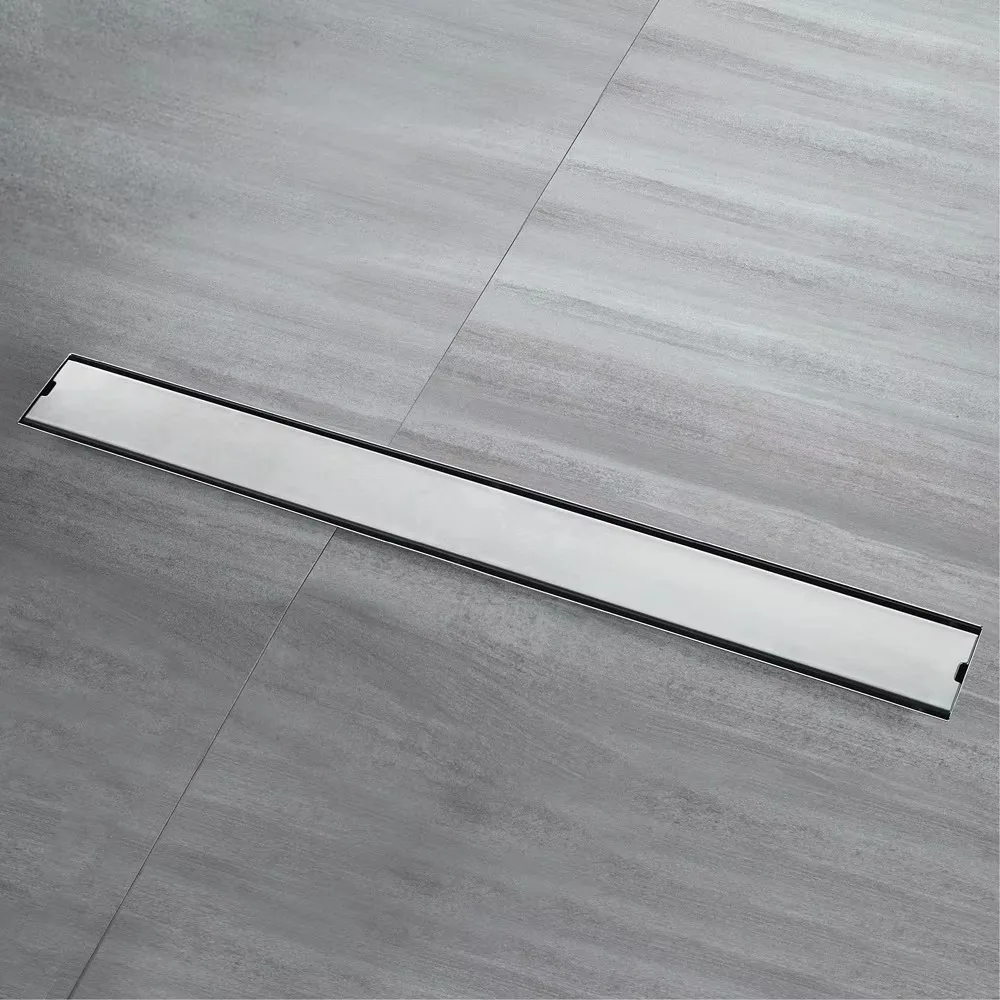 

HOT Linear Floor Sink Drain Hidden Bathroom Drain Trap Hotel Toilet Floor Water Drain Stainless Steel