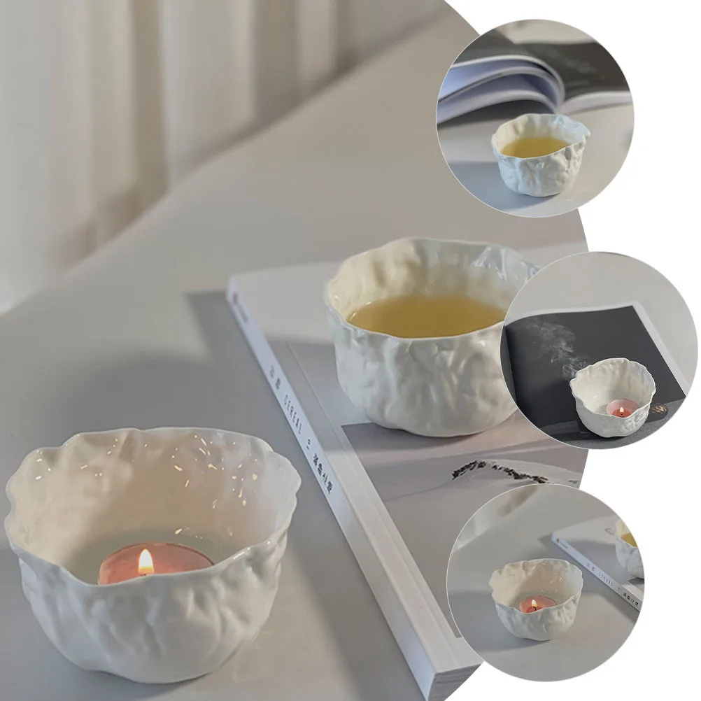 

Small Ceramic Tea Cup Wrinkle Texture Premium Teaware for Home Office Restaurant Drinking Retro Style Cup Ceramic Teaware