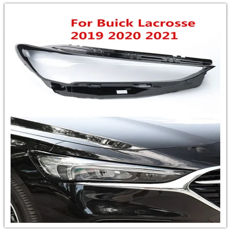 

HTTCY For Buick Lacrosse 2019 2020 2021 2022 front Car Headlight Cover Lens Shell Lampcover Lampshade Headlamp Light mask
