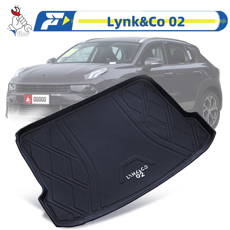 

For Lynk&Co 02 TPE Car Trunk Mat Custom Fit Trunk Liner All Season Cargo Mat Trunk Protection Mat Waterproof Mat