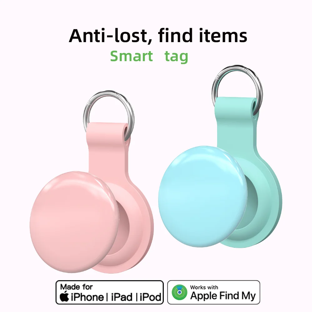 Air Tags 1/4 Pack Bluetooth Tracker Works with Apple Find My, Items Anti-Lost for Luggage Backpack Suitcases Replaceable Battery
