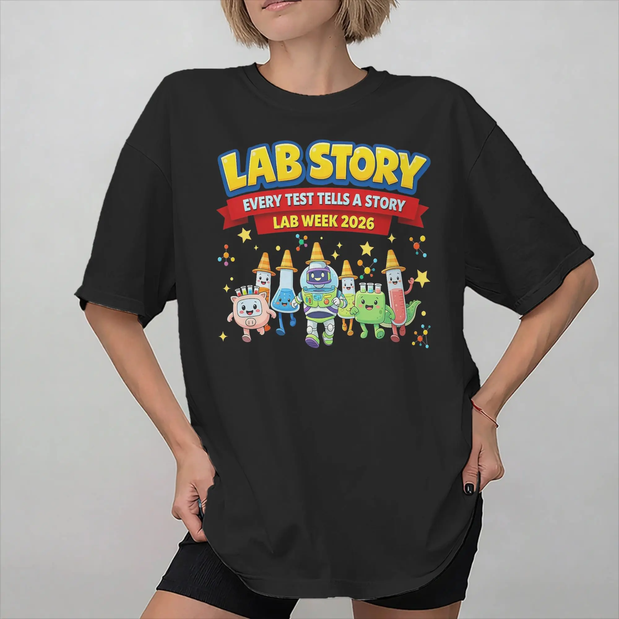 Lab Crew Lab Week 2026  Graphic Printing T Shirt for Men Women  Cotton  Tee Shirt Clothing