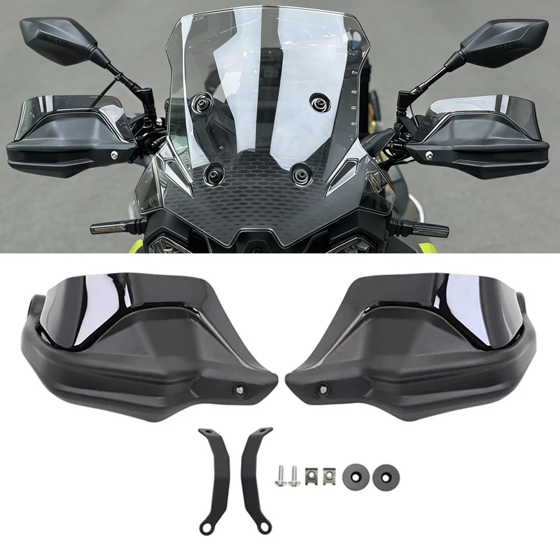 

Carbon Black Handguard Shield Hand Guard Protector Windshield For Voge 900 DSX DS900X DSX900 2024 2025 Motorcycle Accessories