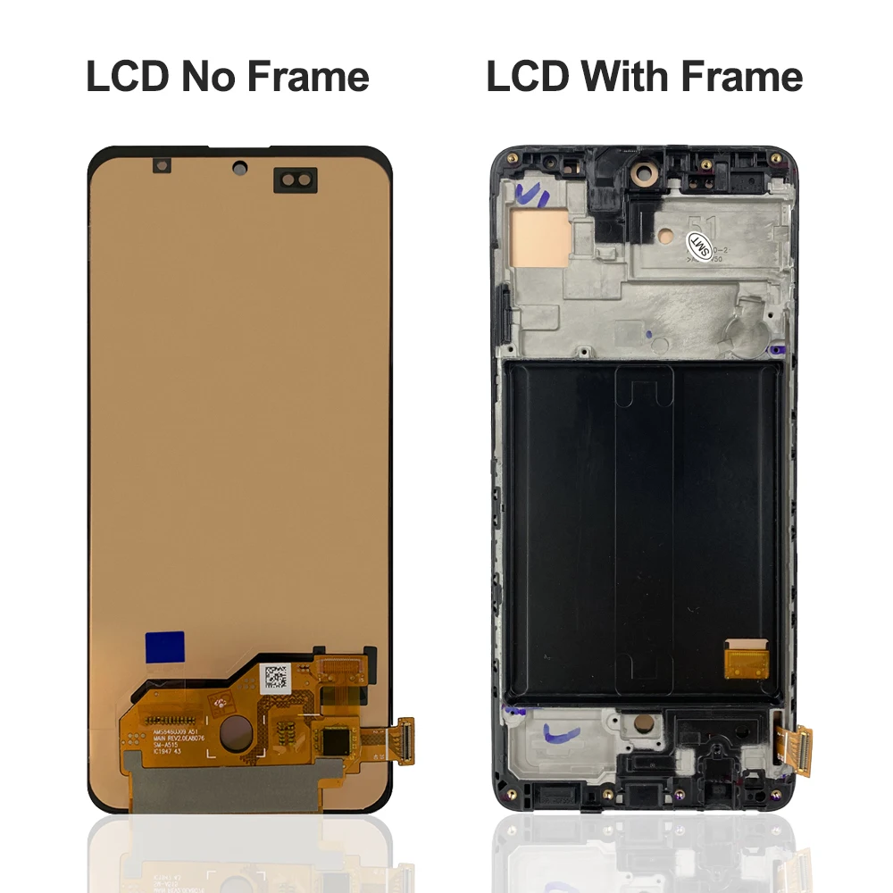 6.5\'\' For AMOLED For Samsung A51 SM-A515FN/DS A515 LCD Display Touch Screen Digitizer With Frame For Samsung A51 lcd