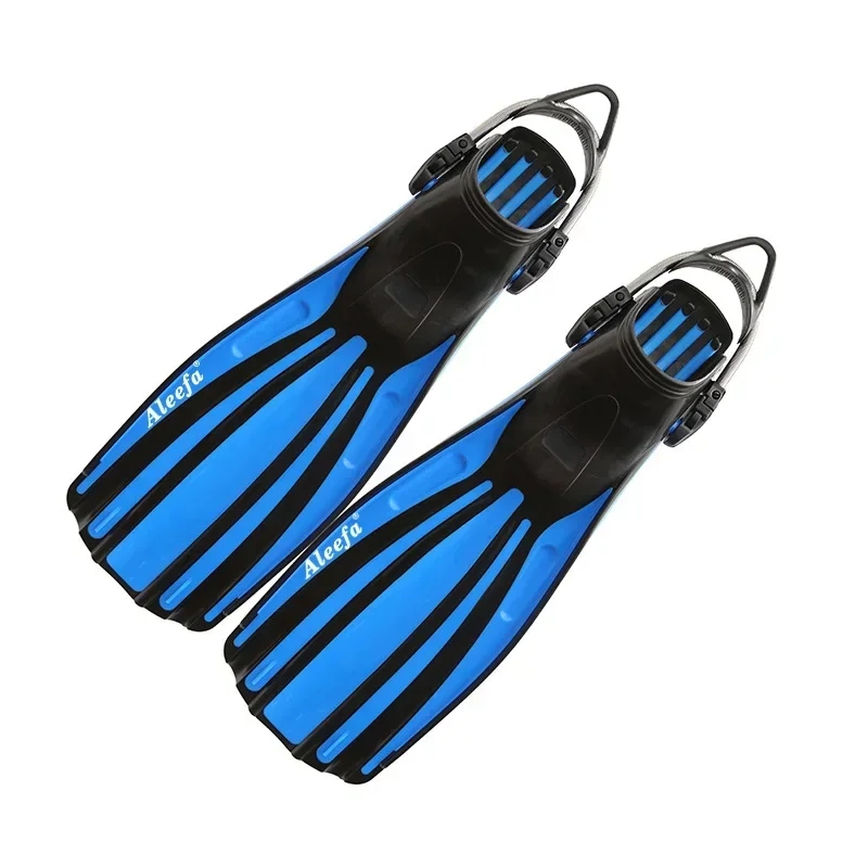 Scuba Diving Flippers with Stainless Steel Spring Straps Free  Fins Swim Shoes Long Dive