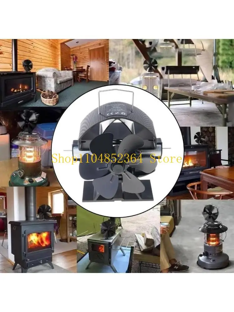 

652F Надежная тепловая печь-вентилятор Аксессуар для дровяного камина Простота установки