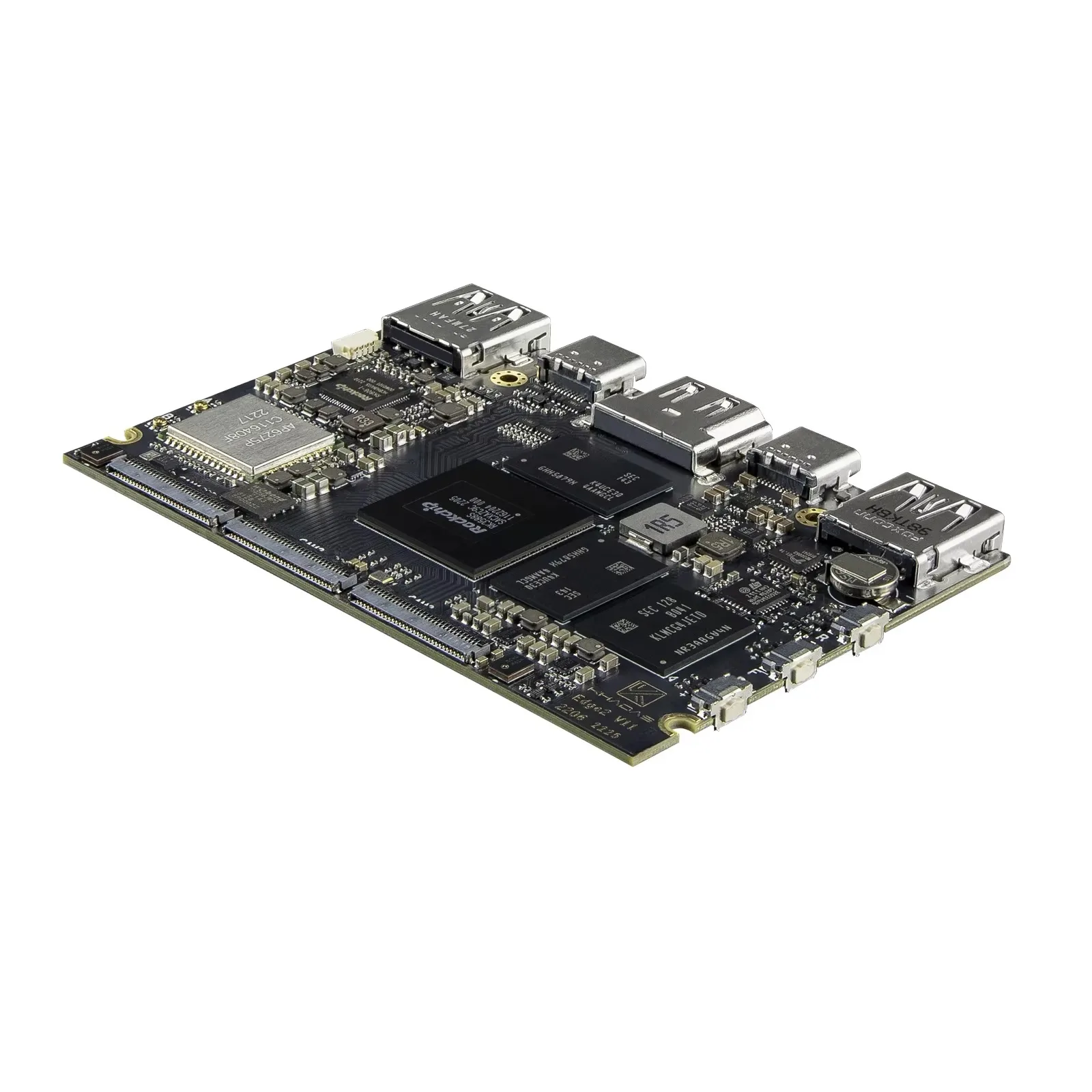SmCpKhadas Edge2 Rockchip Rk3588s2 Soc Single Board Computer With 4x8k Fps Display 4k Ui 6 Tops Ai 3xcamera Wifi 6 Bt5.0 Arm Pc