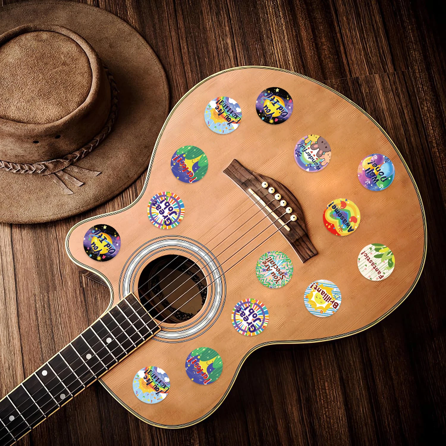 500pcs/roll Encourage Roll Stickers Positive Praise Inspirational Reward Decals For Journal Scrapbook Guitar Skateboard DIY Stic