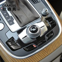 Car Control Knob Joystick Center Button switch Sticker Gear Shift Panel Trim For Audi Q5 8R 2009-2017 Interior Auto Accessories