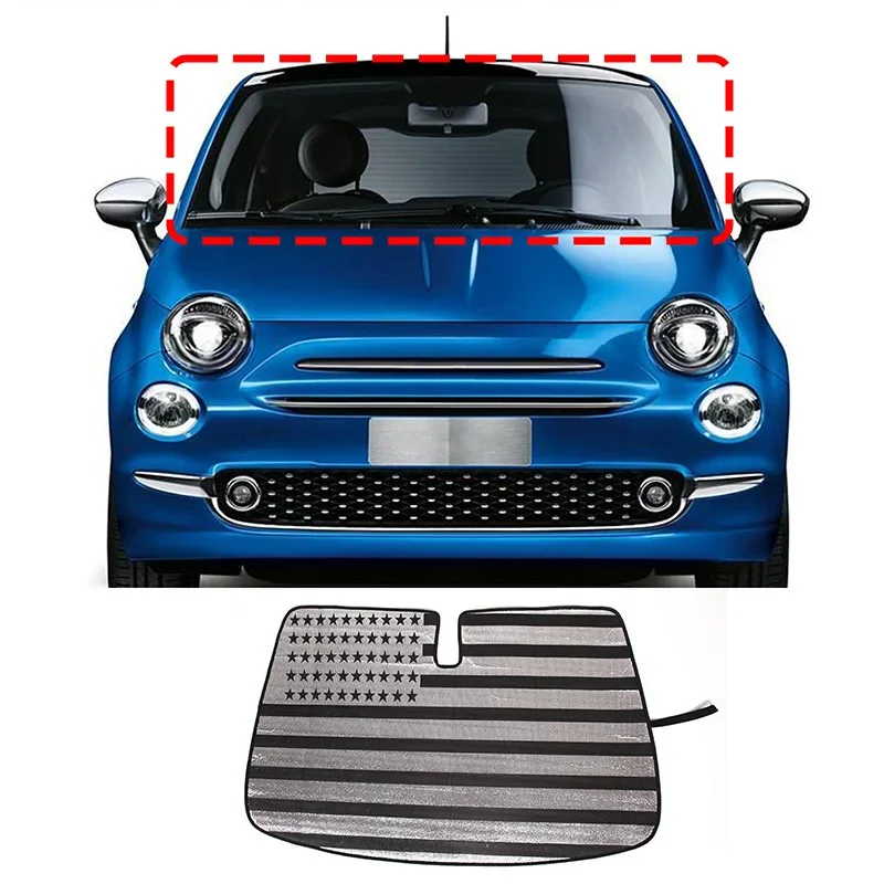 

Car Sun Visor Windshield sunshade Auto Front Window Sun Shade Windshield Visor For Fiat 500 Accessories