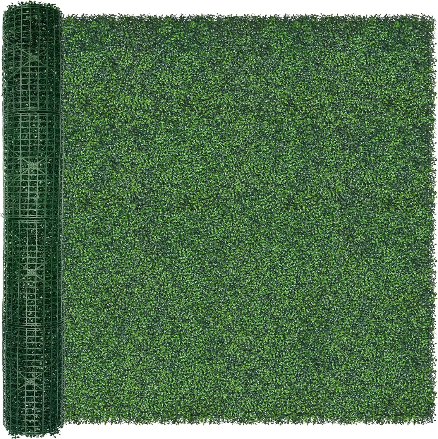 شاشة حائط سياج الخصوصية اللبلاب الاصطناعي: 6FT X 12FT (72 قدم مربع) لوحات سياج تحوط أوراق اللبلاب للديكور الداخلي والخارجي باللون الأخضر