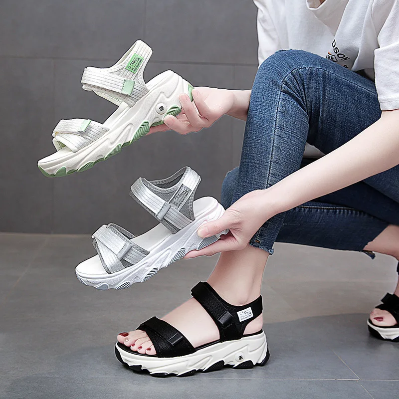 2023 Summer Sports Daddy Sandals Women New Ladies Shoes Fashion Casual Non-Slip Platform non-slip Beach Shoes Sandalias De Mujer