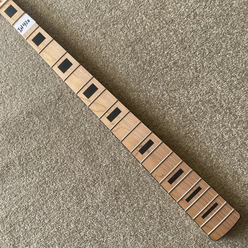 IN420 4 String Electric Bass Neck Jazz Bass Model Semi Finishing Maple+Maple 20 Frets 864mm Scales for DIY HarleyBenton VT Serie